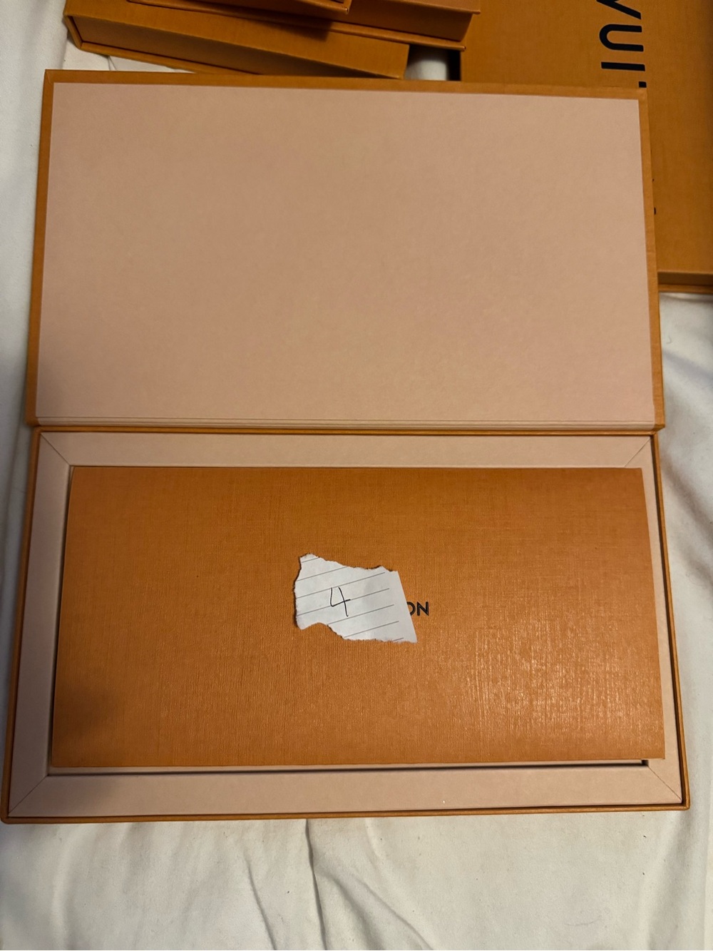 Louis Vuitton Orange and Blush Gift Box Set